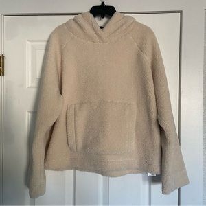 Vince faux fur oversized hoodies pullover sweater jacket women’s size M like new